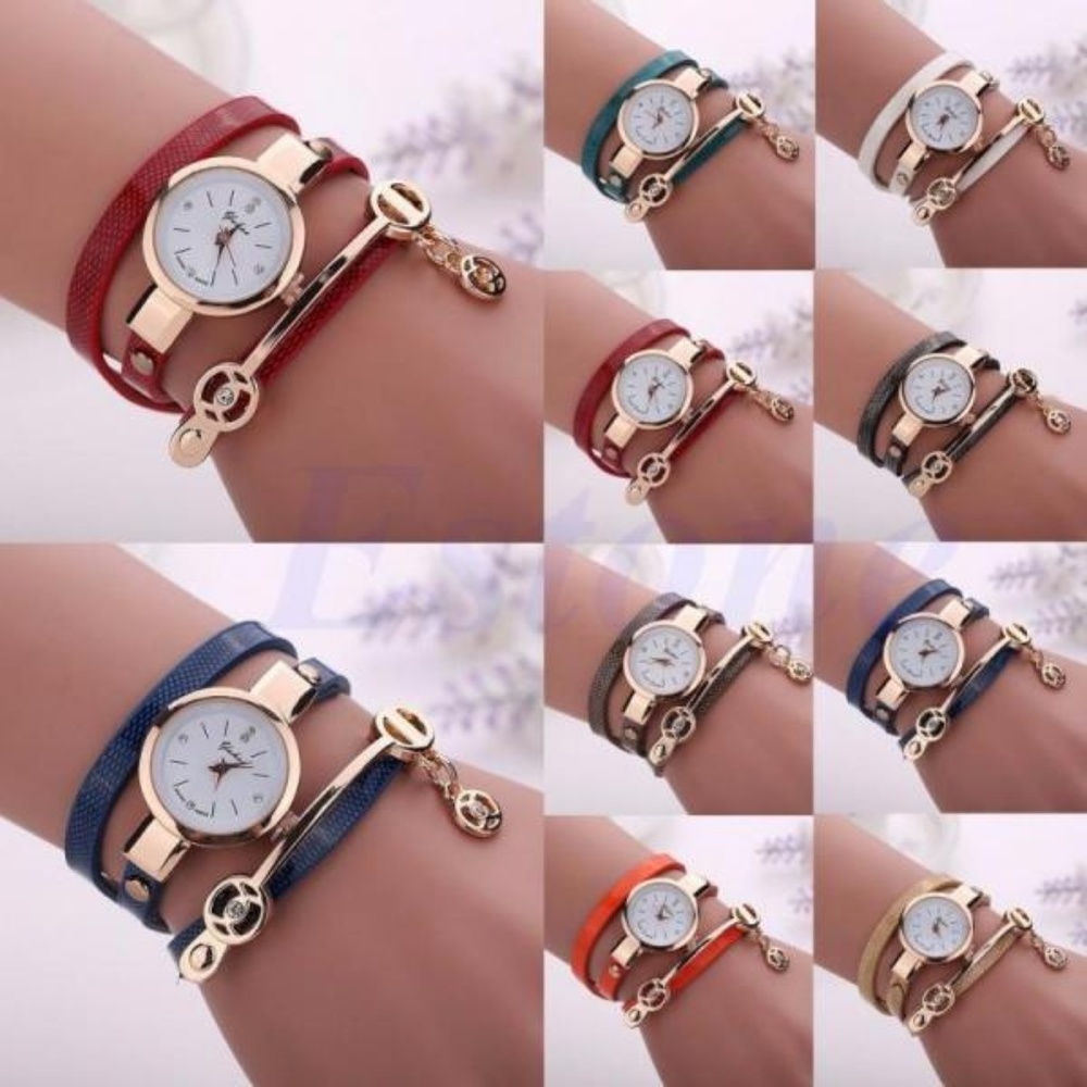 New Women's Pendant Watches with Leather Band